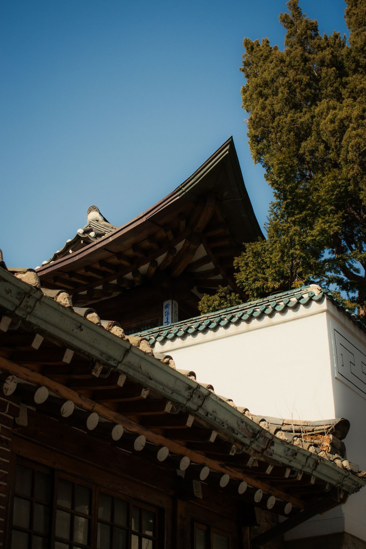 Traditional hanok rooftops in Bukchon Hanok Village, Jongno-gu, Seoul