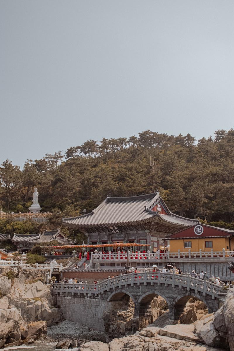 Haedong Yonggungsa Temple by the sea in Busan