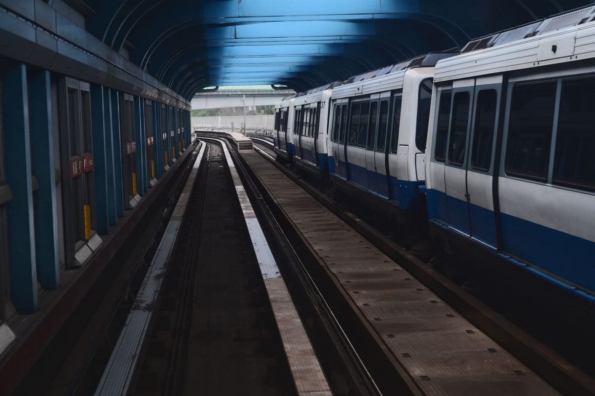 A Taipei MRT metro train
