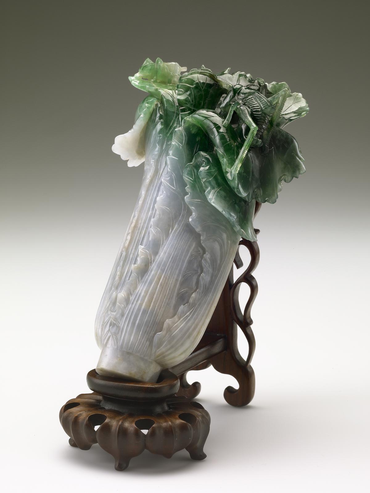 The Jadeite Cabbage, one of the National Palace Museum's most famous carved jade artifacts